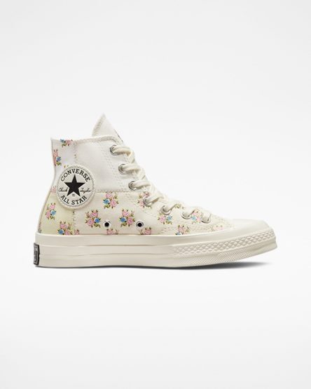 Tenisky Vysoke Converse Chuck 70 Patchwork Floral Damske Béžové Biele | SK E11BIF6